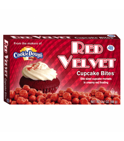 Cookie Dough Red Velvet Cupcake Bites
