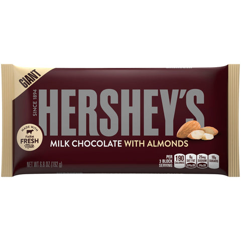 Hershey's Giant Milk Chocolate with Almonds Hershey's Giant Milk Chocolate with Almonds