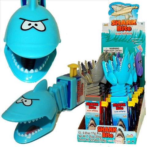Shark Bite Lollipops