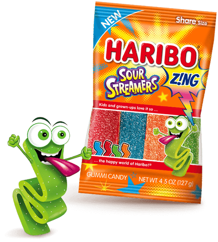 Haribo Zing Sour Streamers