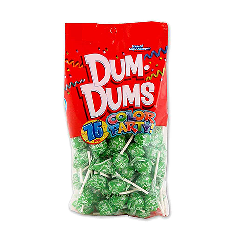 Dum Dum Color Party Bag Bright Green Sour Apple Dum Dum Color Party Bag Bright Green Sour Apple