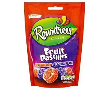 Rowntrees Fruit Pastilles Strawberry & Blackcurrant