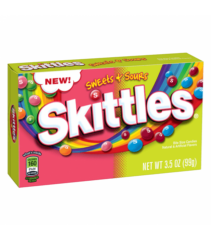 Skittles Sweet & Sours Theater Box