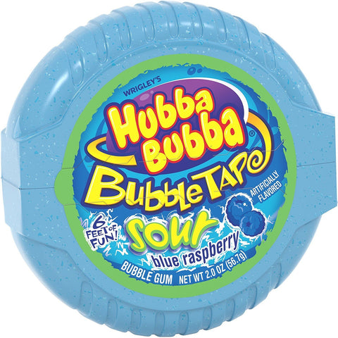 Hubba Bubba Sour Tape - Blue Raspberry - Plus Candy