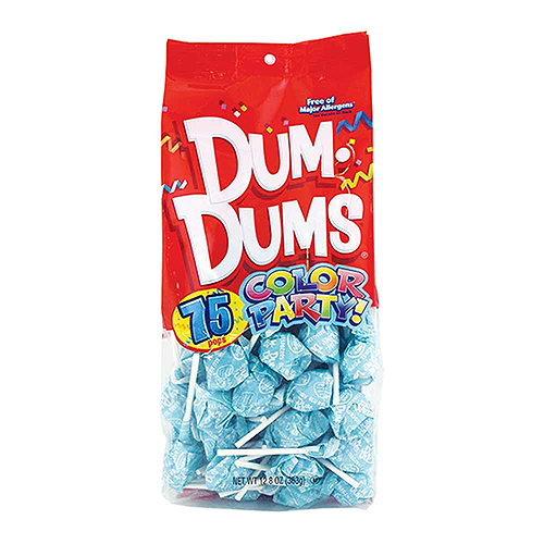 Dum Dum Color Party Bag Light Blue Blueraspberry