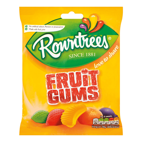 Rowntrees Fruit Gums - Plus Candy