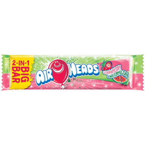 Airheads Big Bar - Strawberry & Watermelon - Plus Candy